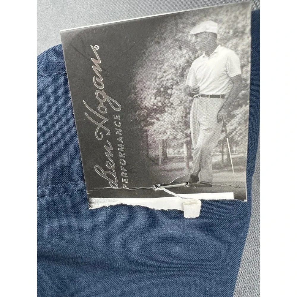 Ben Hogan Golf Pants Mens 50x30 Blue NWT Performance Stretch Moisture Wicking